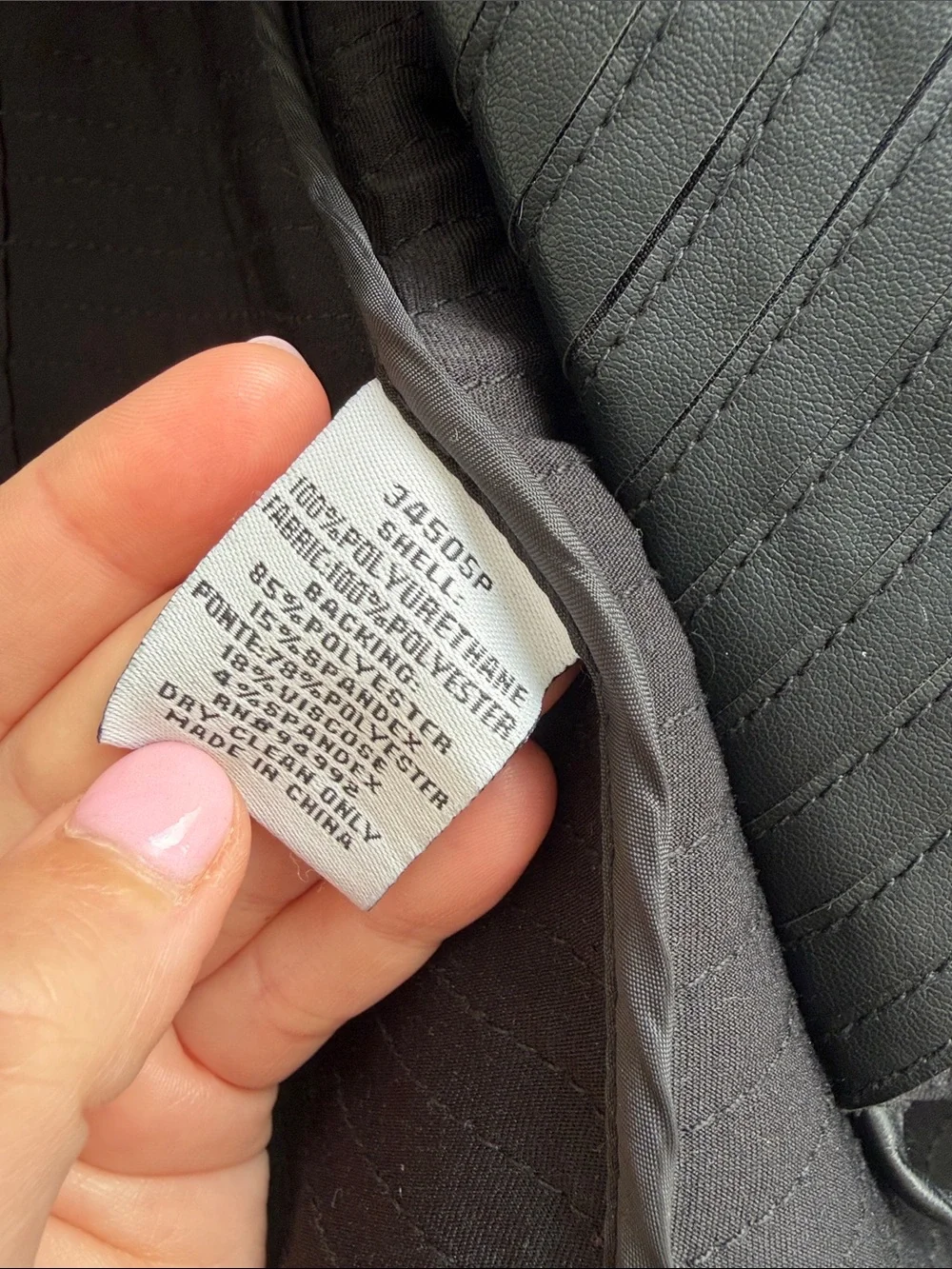 Patrizia Luca Faux Leather Jacket